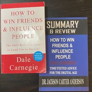 How to Win Friends & Influence People by Dale Carnegie - Red/White Cover